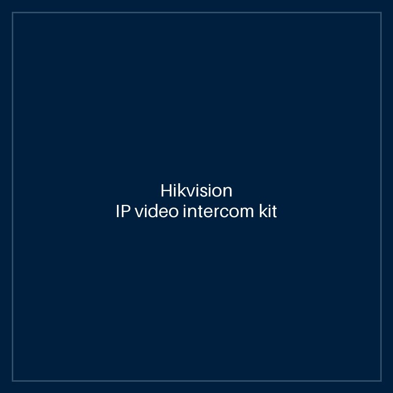 Hikvision - IP video intercom kit