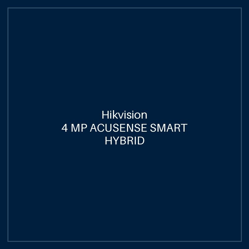 Hikvision 4 MP ACUSENSE SMART HYBRID LIGHT MOTORIZED VARIFOCAL BULLET NETWORK CAMERA