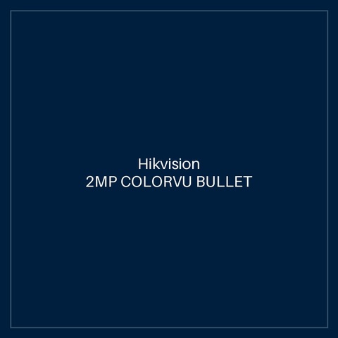 Hikvision 2MP COLORVU BULLET