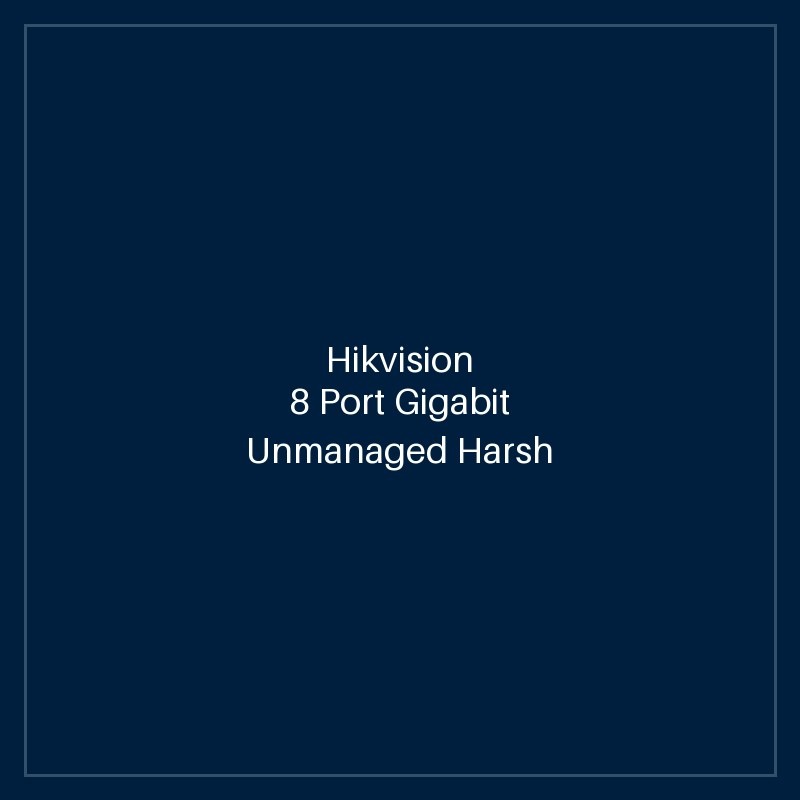 Hikvision 8 Port Gigabit Unmanaged Harsh POE Switch