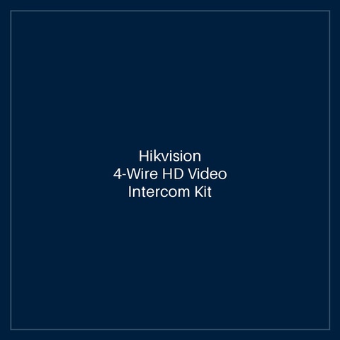Hikvision- 4-Wire HD Video Intercom Kit