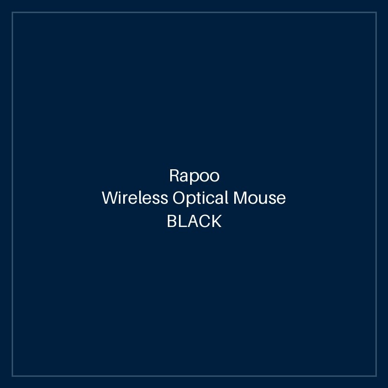 RAPOO Wireless Optical Mouse BLACK