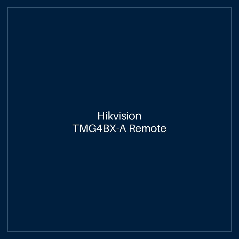 Hikvision TMG4BX-A Remote