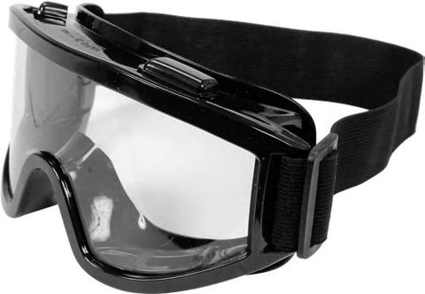 Safety goggles with indirect ventilatation