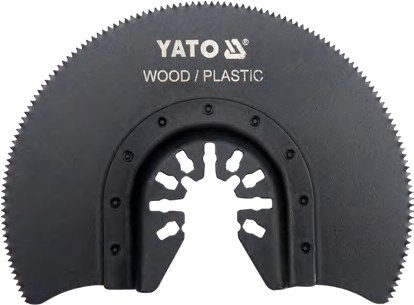 Half-moon saw blade for oscillating multitool HSS