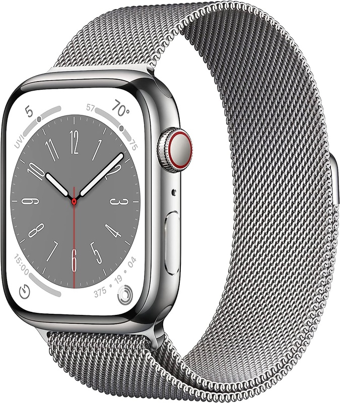 APPLE WATCH SERIES 6 GPS + CELLULAR, 40MM SILVER STAINLESS STEEL CASE WITH SILVER MILANESE LOOP