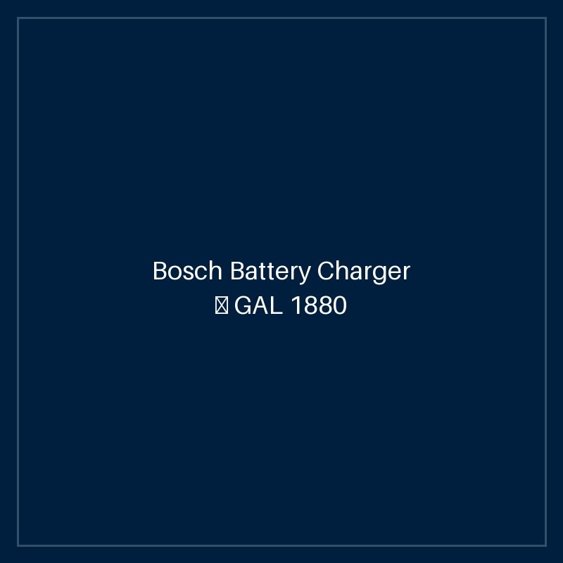 Bosch Battery Charger — GAL 1880 CV