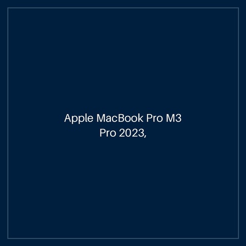 Apple MacBook Pro M3 Pro 2023, 14", Silver, 11-core CPU, 14-core GPU, Backlit Magic Keyboard, Fingerprint Reader, Bluetooth 5.3, Wi-Fi 6E, 120Hz Refresh Rate, Dolby Atmos, 18GB/512GB