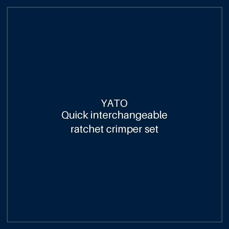 Quick interchangeable ratchet crimper set