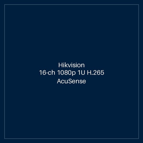 Hikvision - 16-ch 1080p 1U H.265 AcuSense DVR