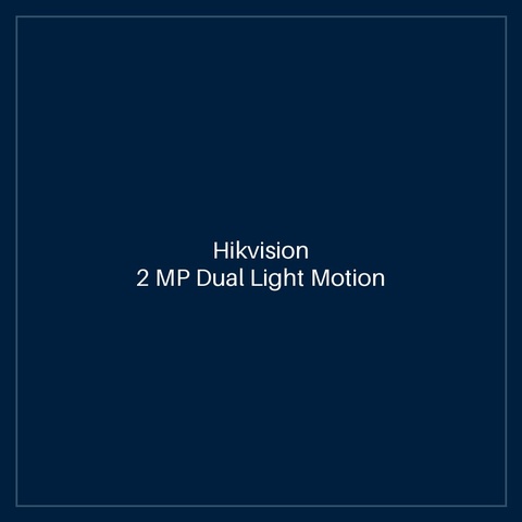 Hikvision 2 MP Dual Light Motion 2.0 Fixed Bullet Network Camera