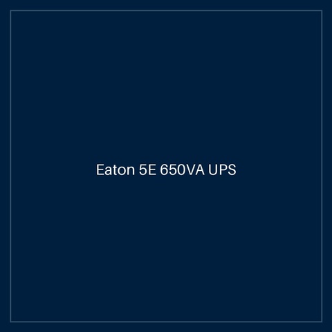 Eaton 5E 650VA UPS