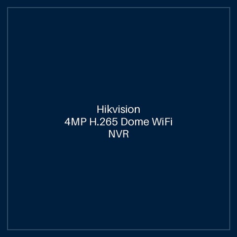 Hikvision 4MP H.265 Dome WiFi NVR Kit