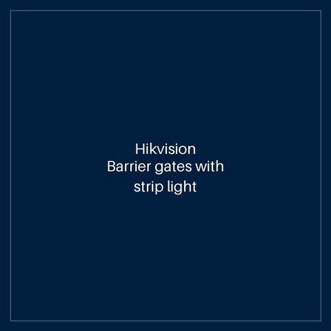 Hikvision Barrier gates with strip light pole and arrow indicator