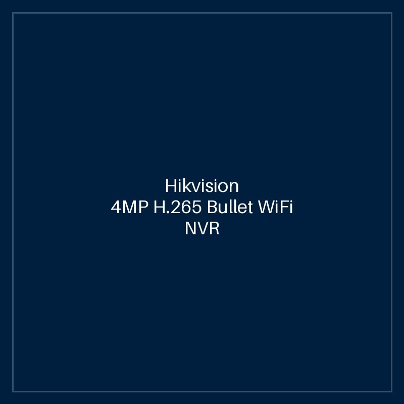 Hikvision 4MP H.265 Bullet WiFi NVR Kit