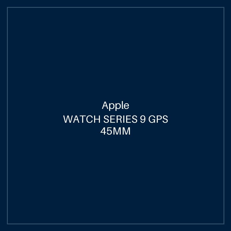 APPLE WATCH SERIES 9 GPS 45MM MIDNIGHT ALUMINIUM CASE WITH MIDNIGHT SPORT BAND - S/M