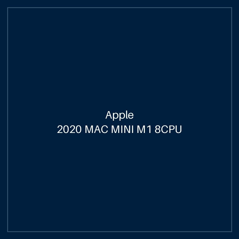 2020 MAC MINI M1 8CPU 8GPU 8GB 512GB SILVER