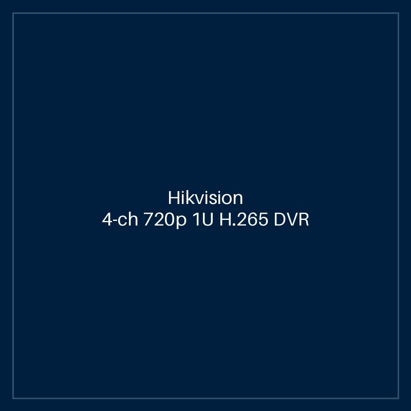 Hikvision - 4-ch 720p 1U H.265 DVR