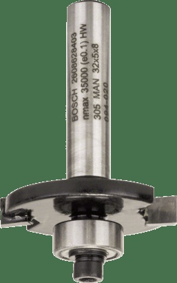 Bosch Routing: V-groove bits 8 mm, D1 16 mm, L 16 mm, G 45 mm, 90°