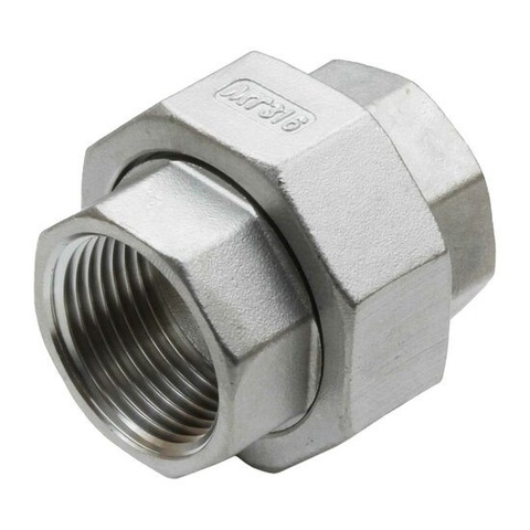 F-F Three-Piece Union Stainless Steel