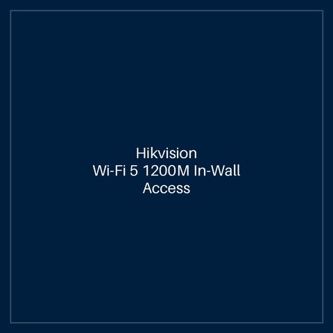 Hikvision - Wi-Fi 5 1200M In-Wall Access Point