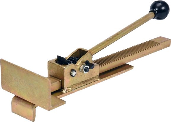 Hardwood floor positioning tool