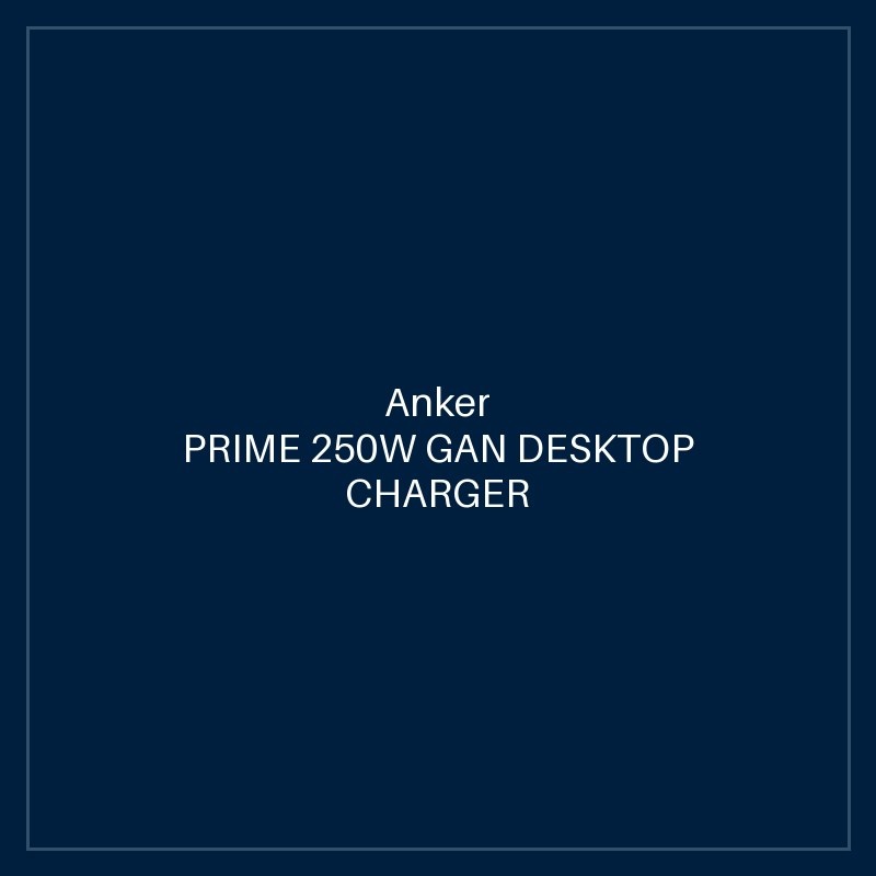 ANKER PRIME 250W GAN DESKTOP CHARGER (6 PORTS) SILVER
