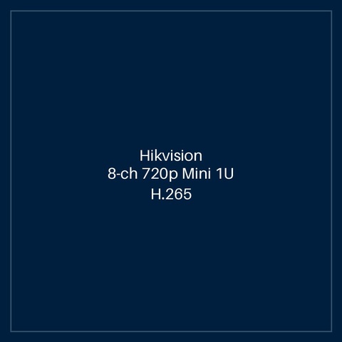 Hikvision - 8-ch 720p Mini 1U H.265 DVR
