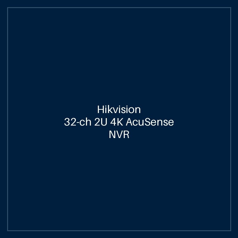 Hikvision 32-ch 2U 4K AcuSense NVR
