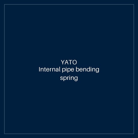 Internal pipe bending spring 25-26