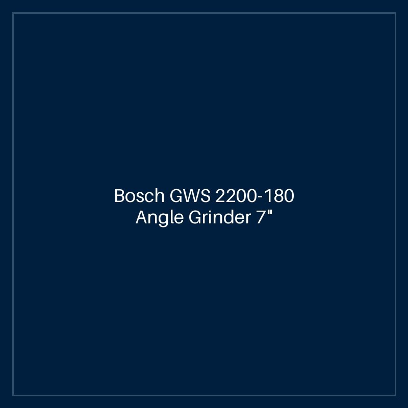 Bosch GWS 2200-180 Angle Grinder 7"