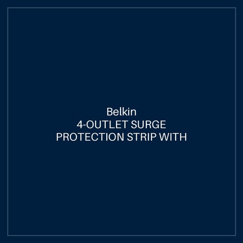BELKIN 4-OUTLET SURGE PROTECTION STRIP WITH 2M POWER CORD