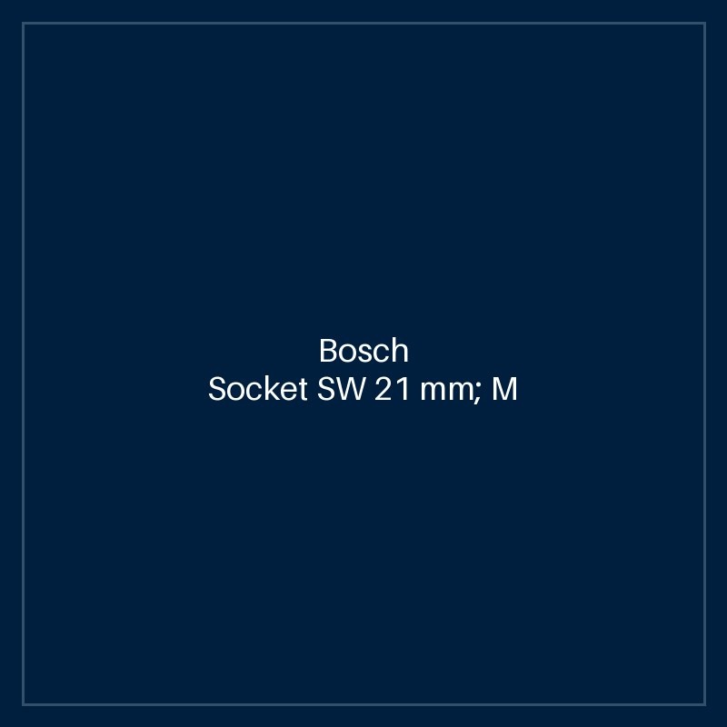 Bosch Screw Driving & Sets: Socket SW 21 mm; M 14; L 38 mm