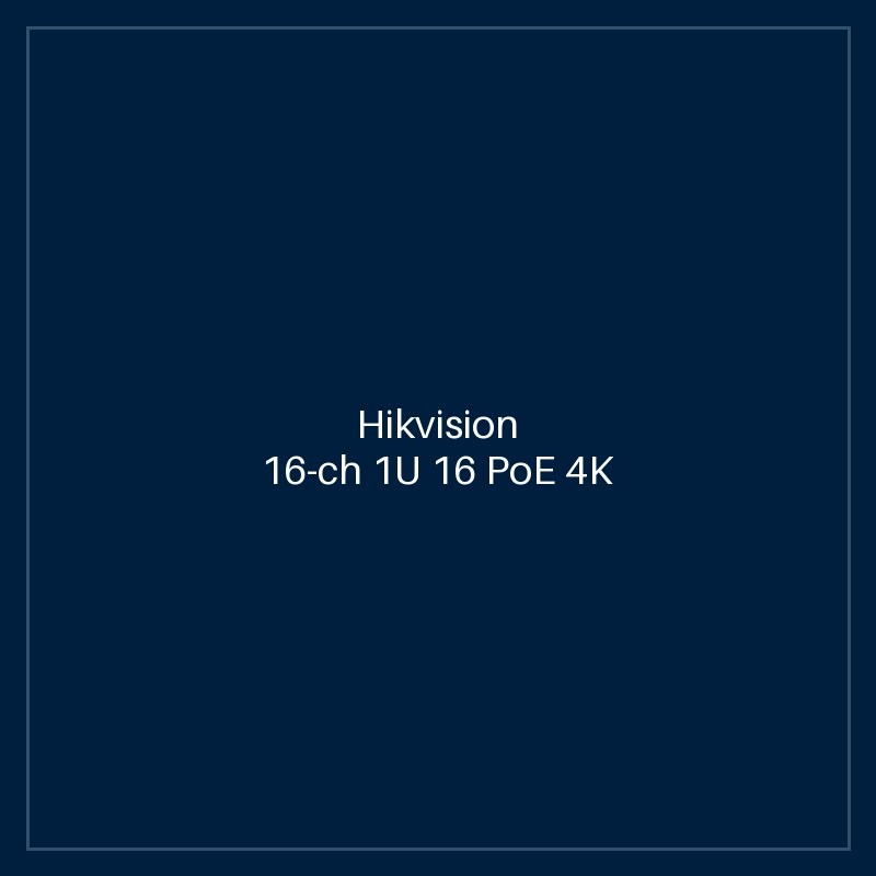 Hikvision - 16-ch 1U 16 PoE 4K NVR