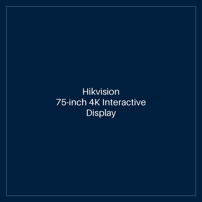 Hikvision - 75-inch 4K Interactive Display