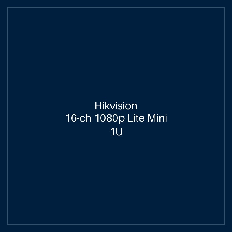 Hikvision 16-ch 1080p Lite Mini 1U H.265 DVR