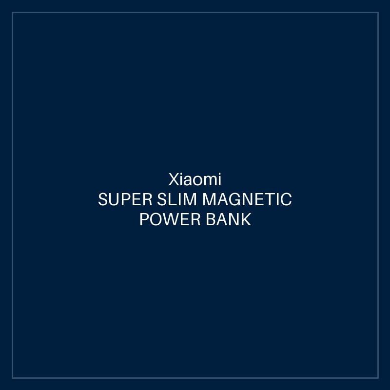 XIAOMI SUPER SLIM MAGNETIC POWER BANK 5000 BLACK