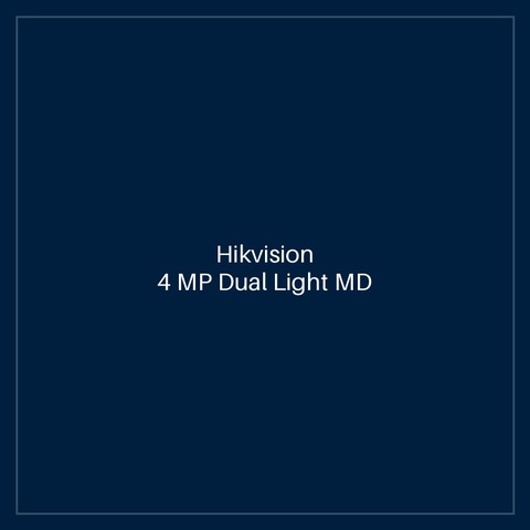 Hikvision - 4 MP Dual Light MD 2.0 Varifocal Dome Network Camera