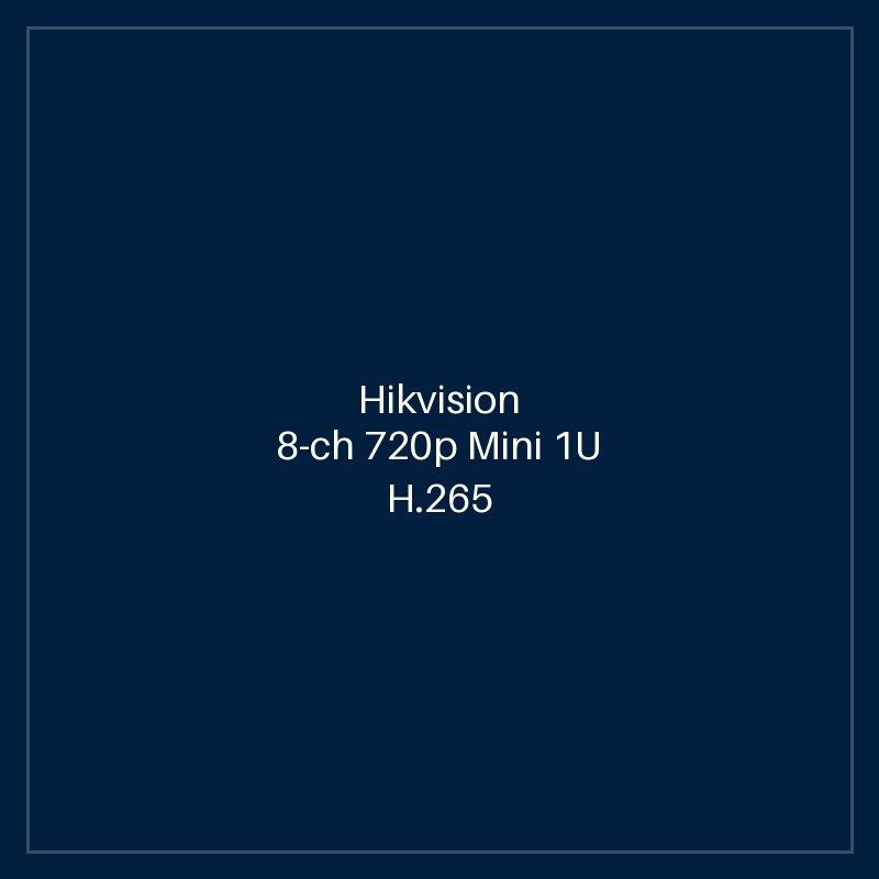 Hikvision - 8-ch 720p Mini 1U H.265 DVR