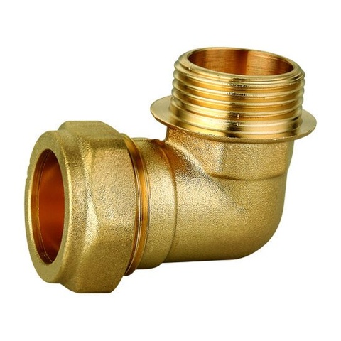 90° Male Elbow Brass Compression