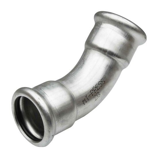 45º Curve F-F Stainless Steel 304 MT-Press