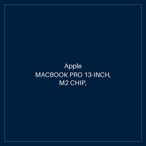MACBOOK PRO 13-INCH, M2 CHIP, 8C CPU, 10C GPU, 8GB RAM, 256GB SSD - SILVER