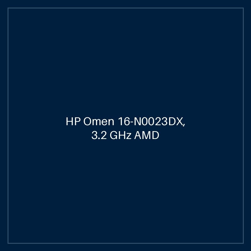 HP Omen 16-N0023DX, 3.2 GHz AMD Ryzen 7 6800H, 8-core CPU, 4.7 GHz Turbo, 16GB DDR5-4800, 512GB NVMe SSD, NVIDIA RTX 3060 6GB Graphics, 16.1" IPS 1920 x 1080, 144Hz Refresh Rate, RGB Backlit Keyboard, B & O Audio
