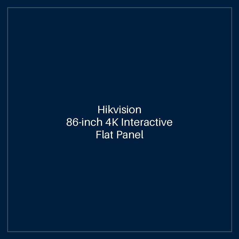 Hikvision- 86-inch 4K Interactive Flat Panel