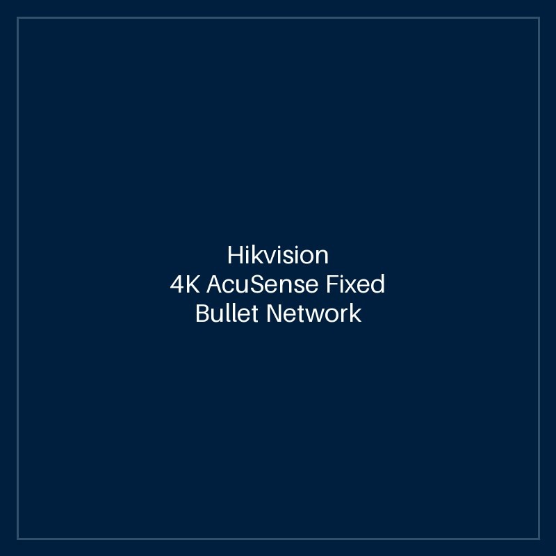 Hikvision 4K AcuSense Fixed Bullet Network Camera
