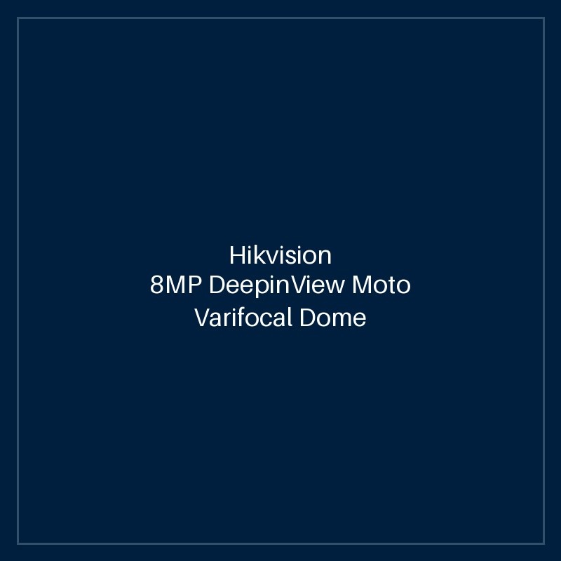 Hikvision 8MP DeepinView Moto Varifocal Dome Camera