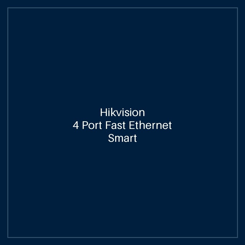 Hikvision - 4 Port Fast Ethernet Smart POE Switch