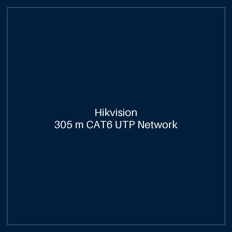 Hikvision - 305 m CAT6 UTP Network Cable (Solid Copper, 0.565 mm, CM)