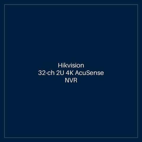 Hikvision 32-ch 2U 4K AcuSense NVR