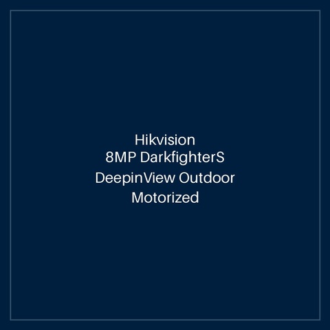 Hikvision 8MP DarkfighterS DeepinView Outdoor Motorized Varifocal Dome Camera